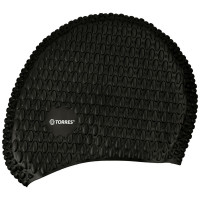 Шапочка для плавания Torres Bobbles, силикон SW-12204BK черный