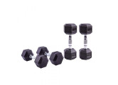 Гексагональные гантели 20кг Live Pro Hex Dumbbell LP8005-20, пара