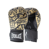 Перчатки тренировочные 14oz Everlast Spark P00002796 черный\золотой