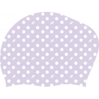 Шапочка для плавания Atemi long hair cap Point violet TLH1PV принт