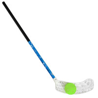 Клюшка для флорбола Realstick Kidscamp MR-KF-KCR, 65см, +мяч, правый крюк, композит, чер-син