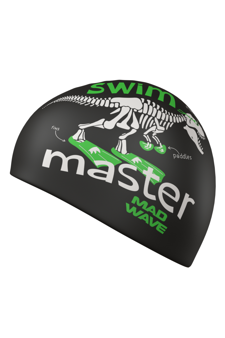 Силиконовая шапочка MadWave Swim master big M0554 27 0 01W черный 870_1305