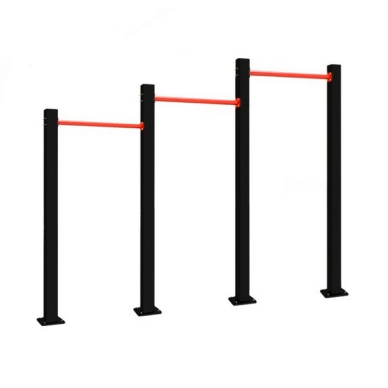 Турник для воркаута трехуровневый Dinamika 800_800