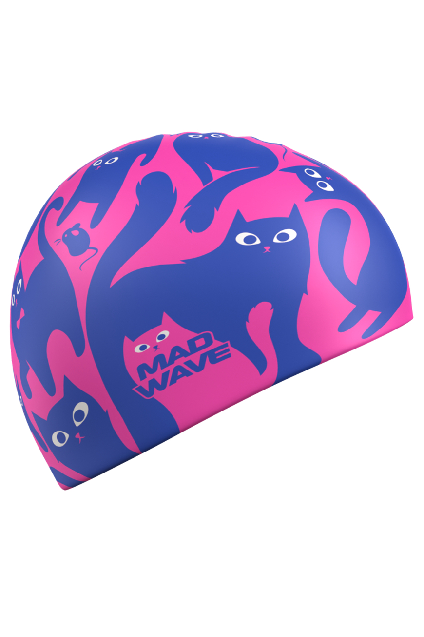 Силиконовая шапочка Mad Wave Cats M0554 57 0 00W розовый 870_1305