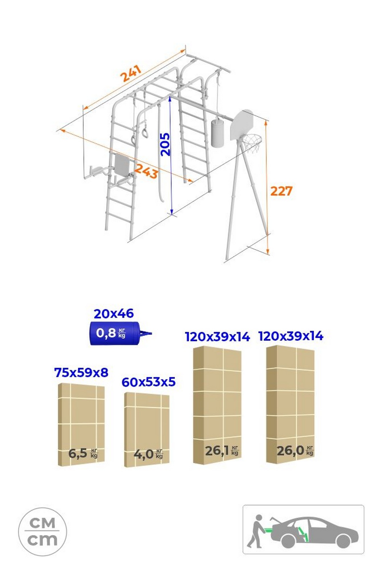 Дачный комплекс Fitness (без качелей) Romana 103.20.05 1332_2000