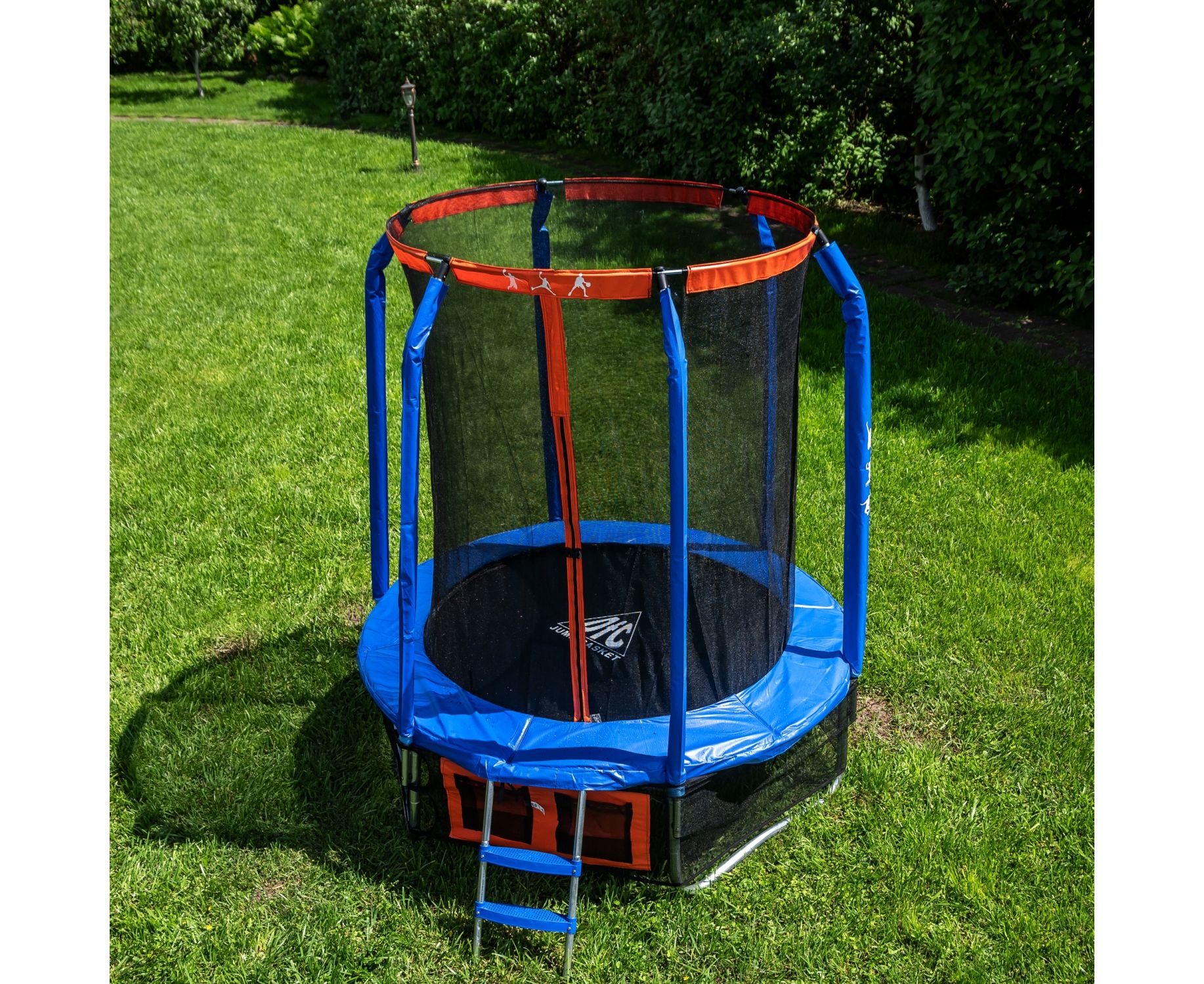 Батут DFC Jump Basket 8ft внутр.сетка, лестница (244cм) 8FT-JBSK-B 1834_1500