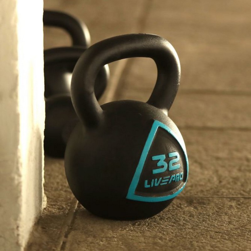 Чугунная гиря 24кг Live Pro Solid Cast Iron Kettlebell LP8041-24 799_800