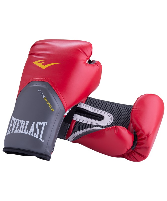 Перчатки боксерские Everlast Pro Style Elite 2112E, 12oz, к/з, красный 665_800