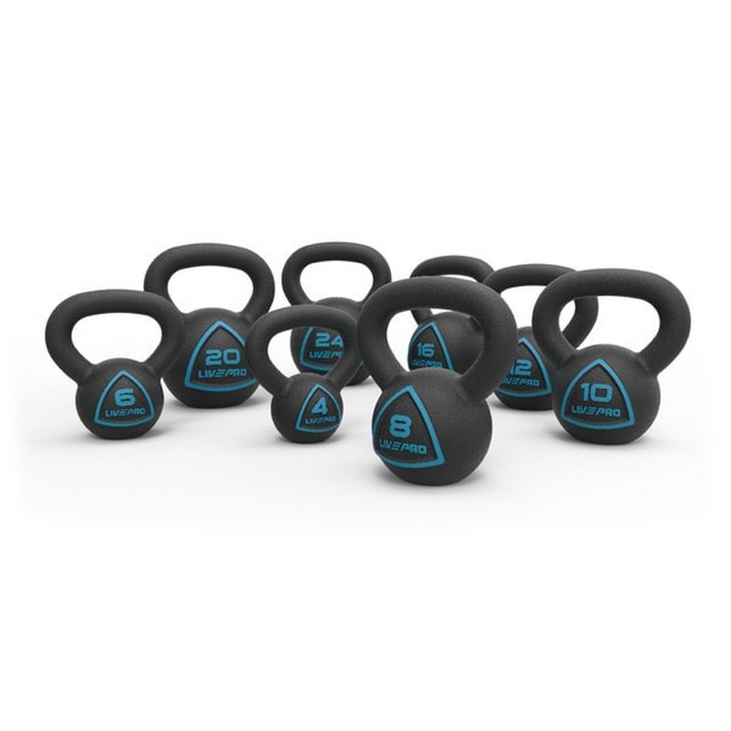 Чугунная гиря 24кг Live Pro Solid Cast Iron Kettlebell LP8041-24 800_800