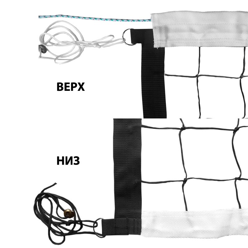 Сетка волейбольная нить 3,5мм профессиональная,трос кевларовый ФСИ FS-V-№8 черный 800_800
