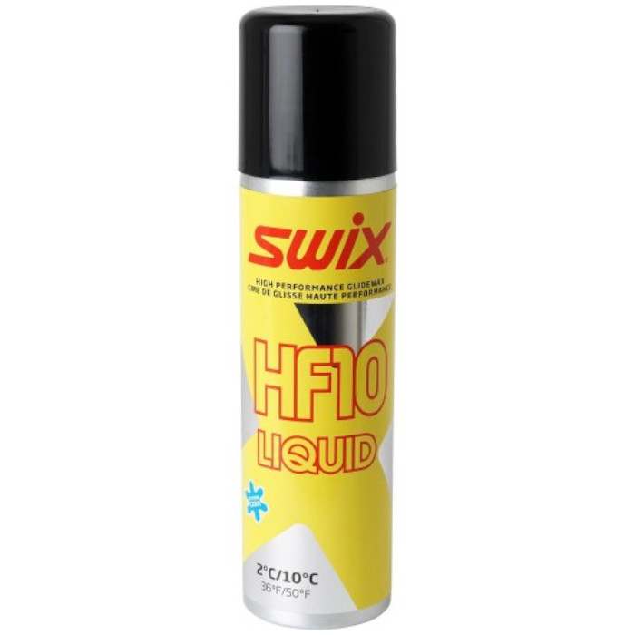 Парафин высокофтористый Swix HF10X Yellow (спрей) (0°С +10°С) 125ml 700_700