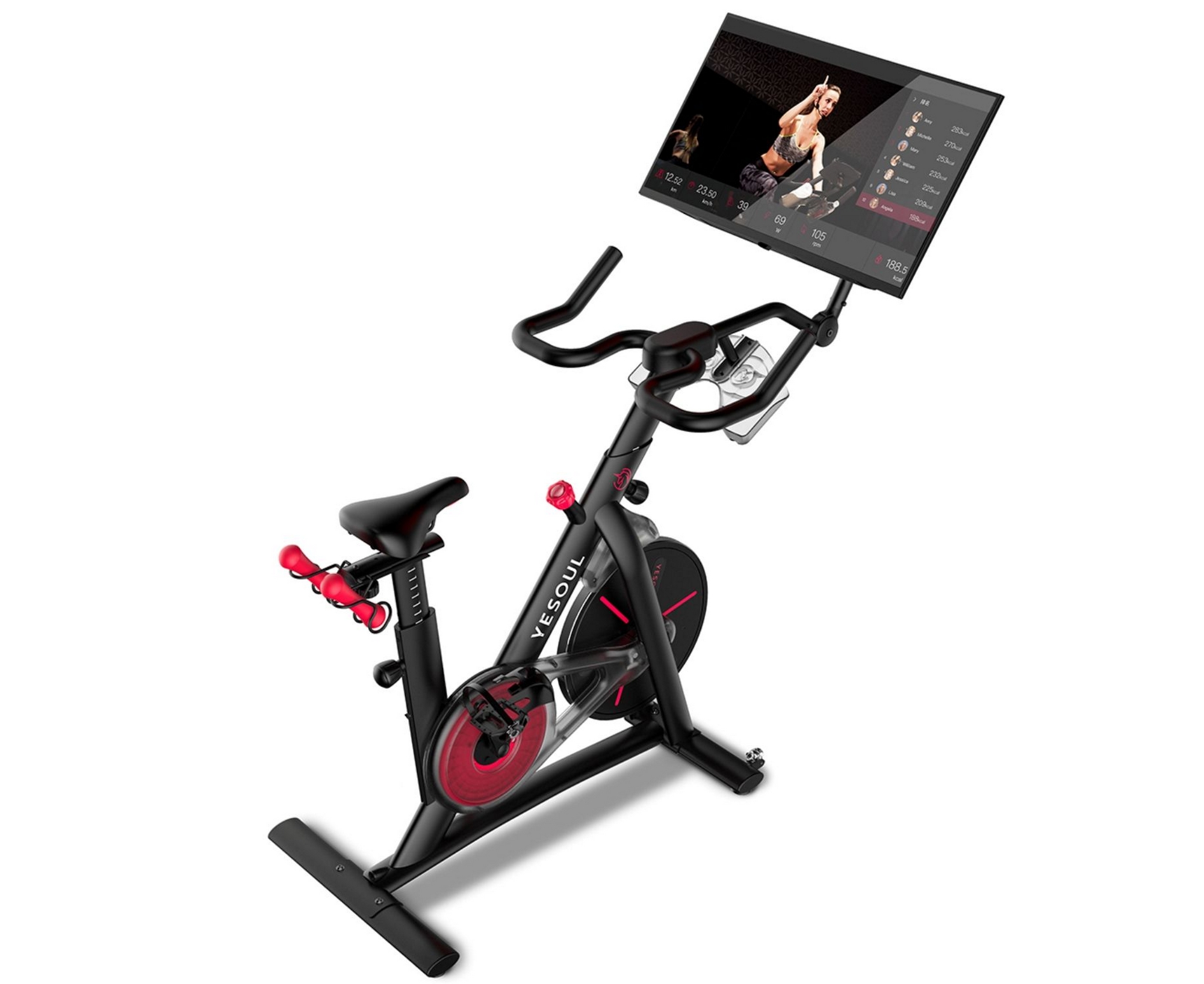 Велотренажер Yesoul Smart Spinning bike G1MAX черный 2000_1636