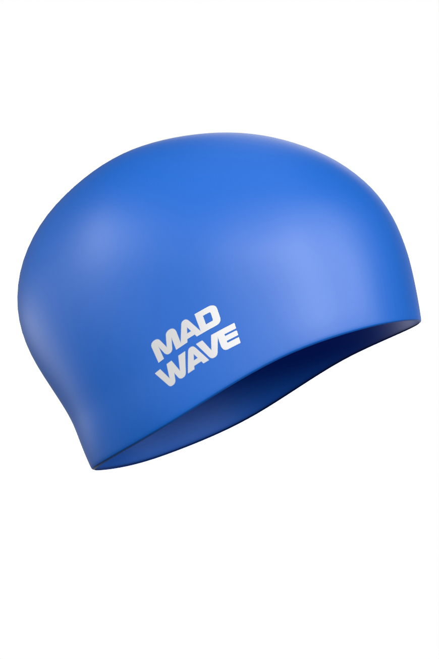 Силиконовая шапочка Mad Wave Long hair silicone M0511 01 0 04W синий 870_1305