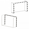 Ворота для гандбола\мини-футбола 300х200х100см стальные мобильные (пара) Dinamika ZSO-002120 120_120