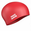 Силиконовая шапочка Mad Wave Long hair silicone M0511 01 0 05W красный 120_120